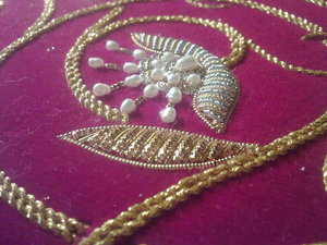 Красный, подарок митрополиту Меркурию, шитье шнурами и канителью (13)